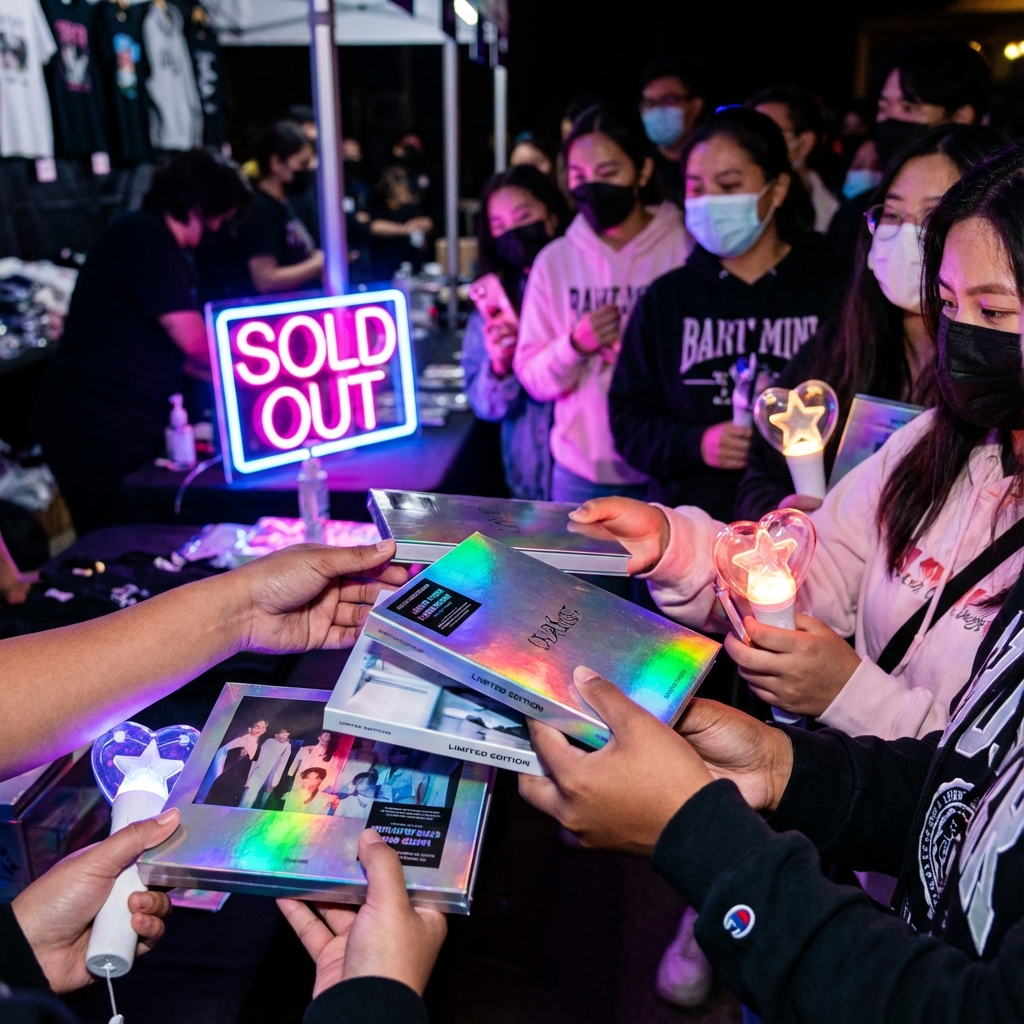 Fans buying sold-out merchandise